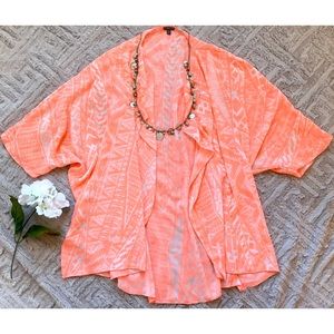 Peach & White Kimono